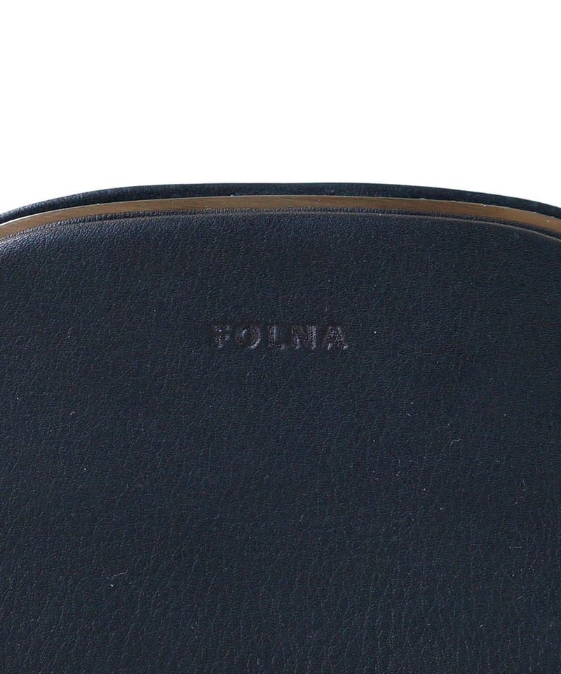 FOLNA RD ソフトレザー ショート天溝がま口 / No.2993877-A / BLAC