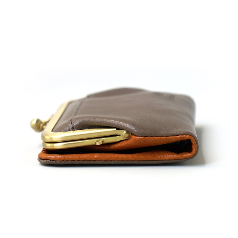 ヌメオイルシュリンク がま口二つ折り財布・4 COLORS / Folna