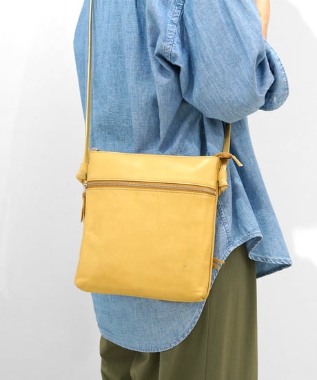 Folna ソフト牛革 コインスルーお財布ショルダーバッグ / No.2993785 / 4色展開