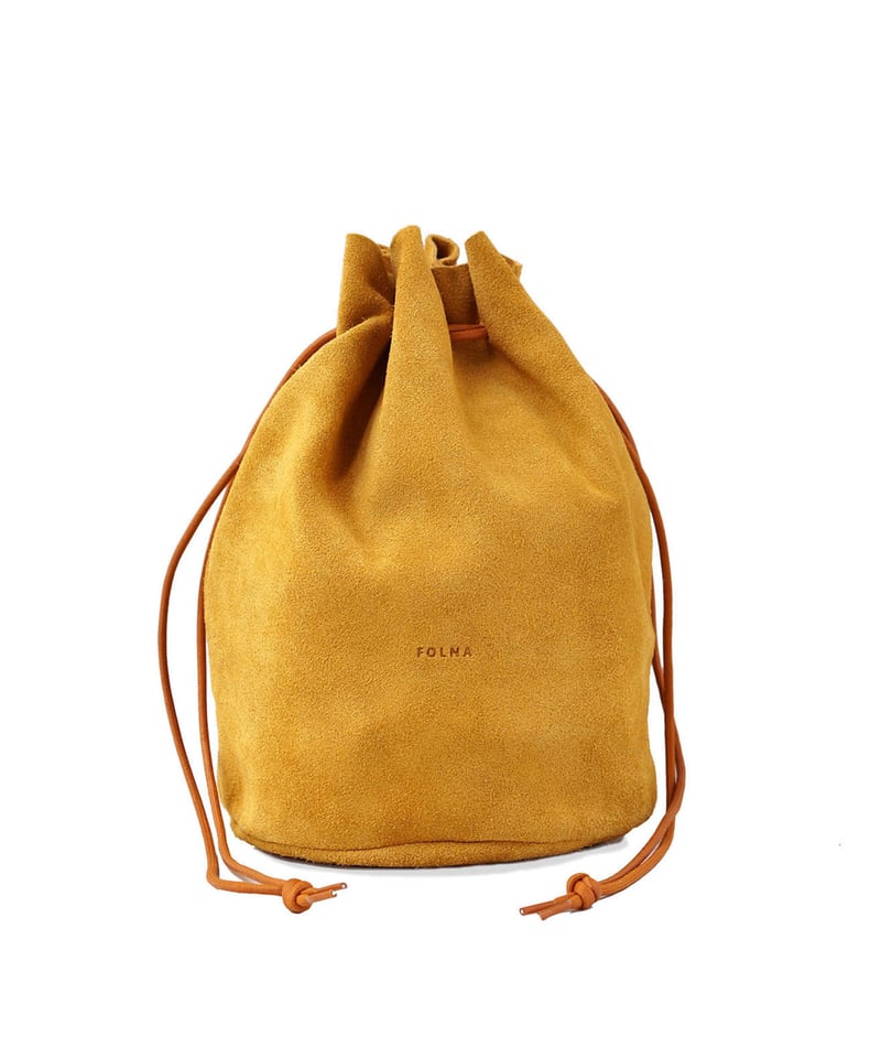 FOLNA RD ベロアレザー巾着ショルダー / No.224882 / 5色展開 | FOL