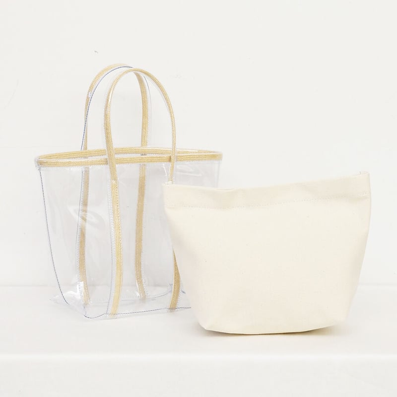 PVCクリア トートバッグS-SIZE・4 COLORS / Folna 083217. |