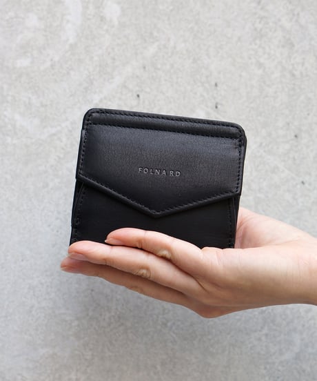 FOLNA RD ソフトレザー・ホイルレザー エンべロープ二つ折り財布 / No.2993900 / 2色展開