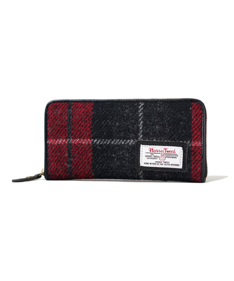 Folna ハリスツイード(HARRIS TWEED) ラウンドファスナー長財布 / No.2993661-2993679 / 5色展開