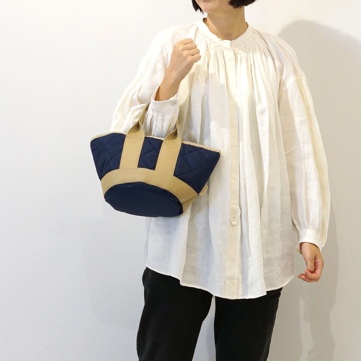 マルシェトートバッグ(キルティング)・2 COLORS / Folna 224829 マルシェトートバッグ(キルティング)・2 COLORS / Folna 224829