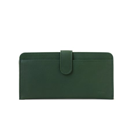 ✨新品未使用品✨HAMANO　monna wallet　モーナ　長財布　グリーン 傳濱野】人気リボンシリーズ 日本女性を美しく見せるすっきり