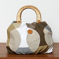 北欧ファブリックBoras cotton(ボラスコットン) ウッドハンドルトートバッグ / Folna 259592
