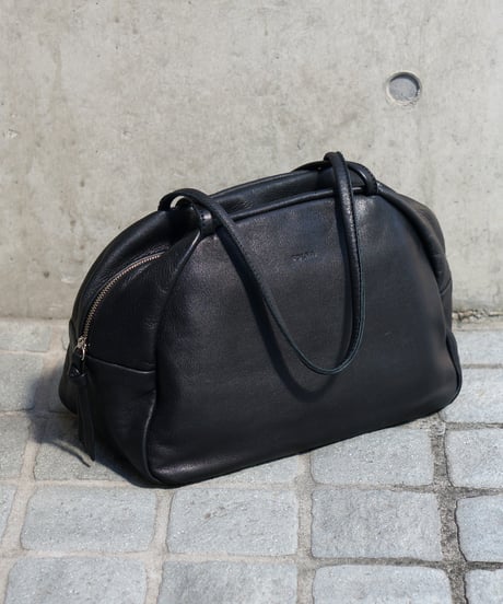 FOLNA RD ソフトレザーボストンバッグ M-SIZE / No.083258-E / BLACK