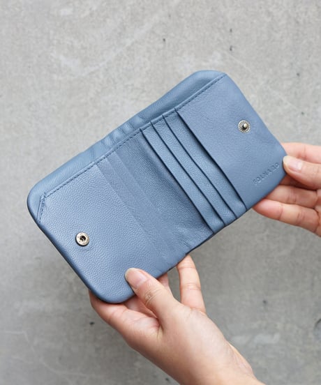 FOLNA RD ゴートレザー 天溝がま口二つ折り財布 / No.2993899 / 3色展開