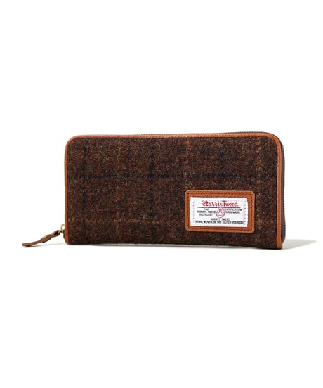 Folna ハリスツイード(HARRIS TWEED) ラウンドファスナー長財布 / No.2993661-2993679 / 5色展開
