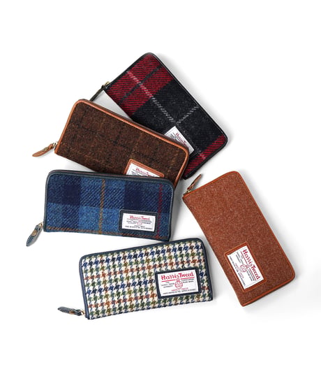 Folna ハリスツイード(HARRIS TWEED) ラウンドファスナー長財布 / No.2993661-2993679 / 5色展開