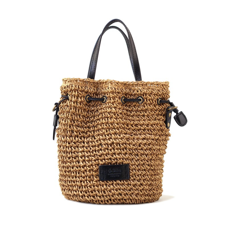 ペーパー 2WAY巾着ショルダーバッグ・2 COLORS(ボーダー) / Folna K765