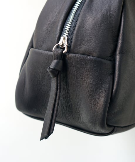 FOLNA RD ソフトレザーボストンバッグ SS-SIZE / No.083302-E / BLACK