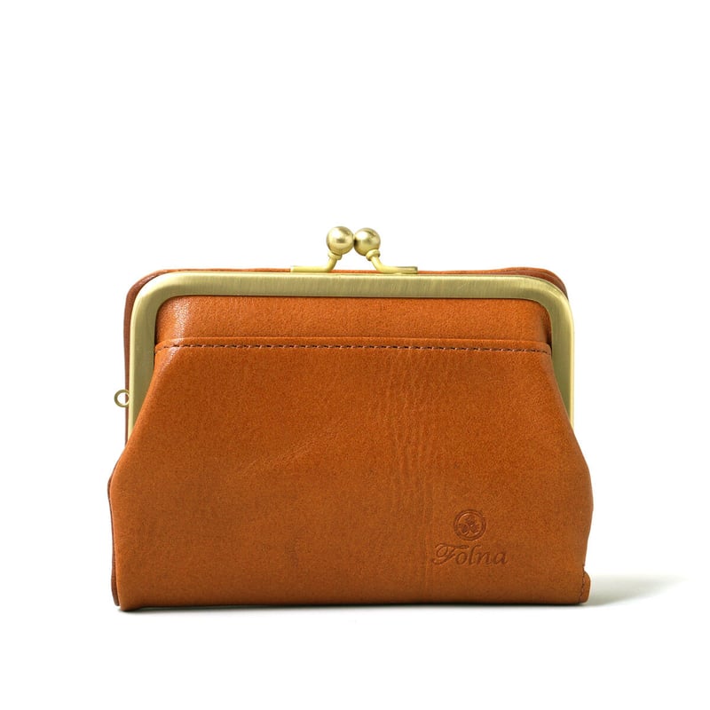 ヌメオイルシュリンク がま口二つ折り財布・4 COLORS / Folna