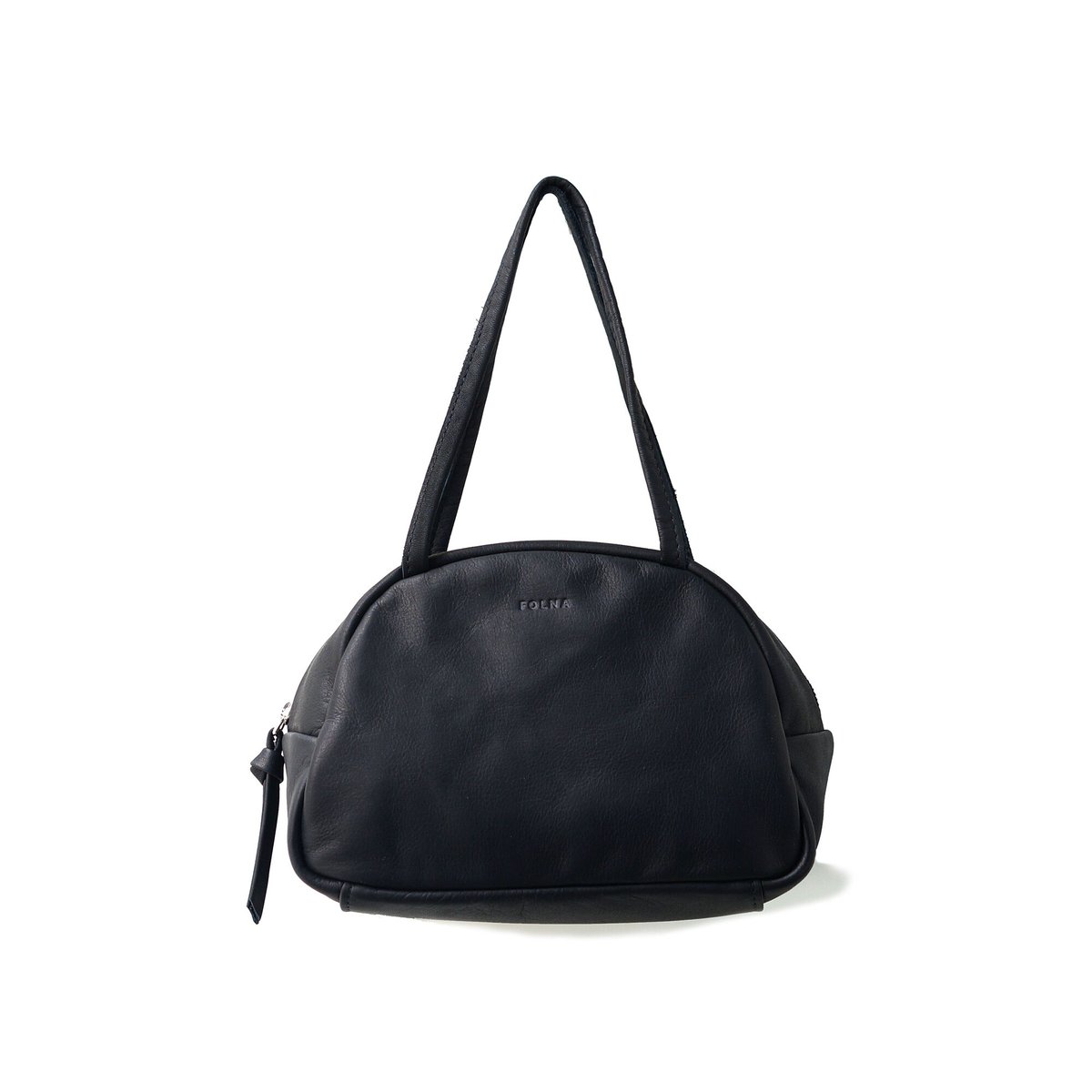 FOLNA ATTENTION ソフトレザーボストンM 牛革 ブラック 麻 綿 ソフトレザーボストンバッグ M-SIZE / FOLNA RD 083258-D / Colo