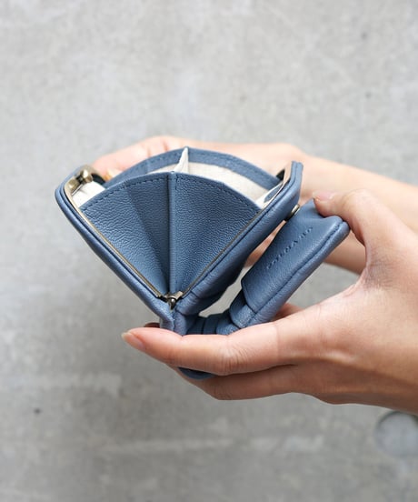 FOLNA RD ゴートレザー 天溝がま口二つ折り財布 / No.2993899 / 3色展開