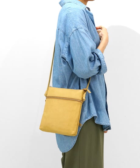 Folna ソフト牛革 コインスルーお財布ショルダーバッグ / No.2993785 / 4色展開