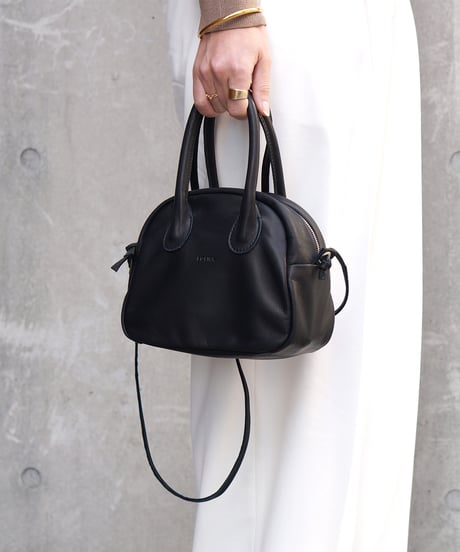 FOLNA RD ソフトレザー2WAYアールボストンバッグ / No.083340 / BLACK