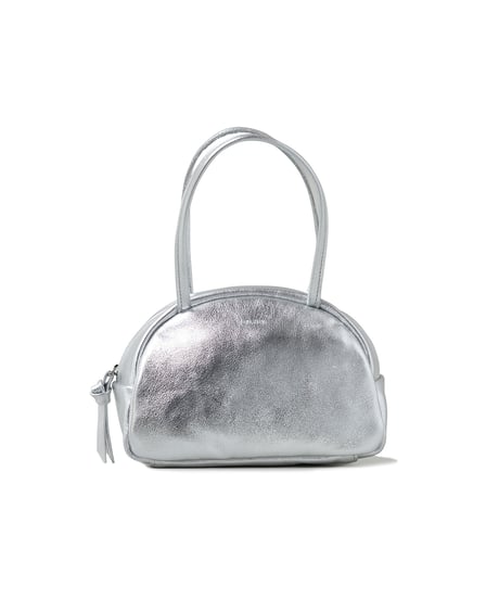 FOLNA RD ホイルレザーボストンバッグ SS-SIZE / No.083337 / SILVER