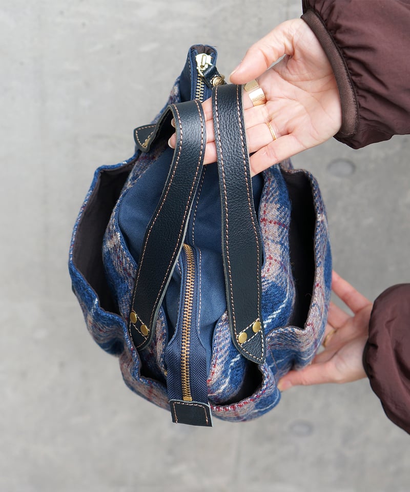 Folna ハリスツイード(HARRIS TWEED) 2Wayガーデンバッグ / No.22