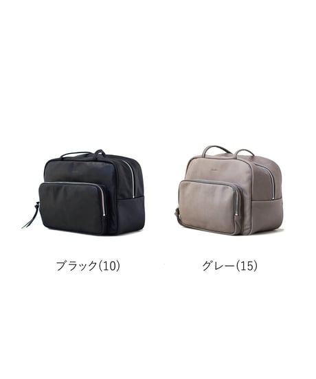FOLNA RD ソフトレザーフロントポケットボストンバッグ / No.083351 / 2色展開