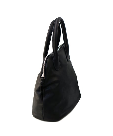 FOLNA RD ソフトレザーブガッティボストンバッグ / No.083294-E / BLACK