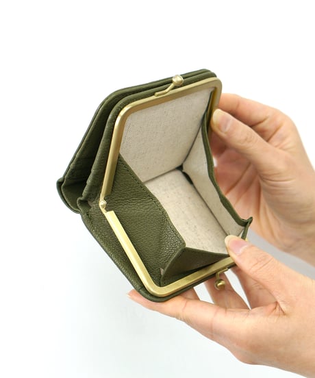 Folna ソフトゴートレザー がま口二つ折り財布 / No.2993845 / 4色展開