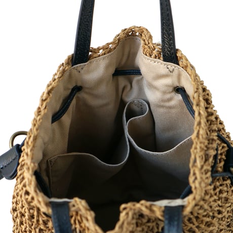 ペーパー 2WAY巾着ショルダーバッグ・1 COLORS(バイカラー)  / Folna K765002