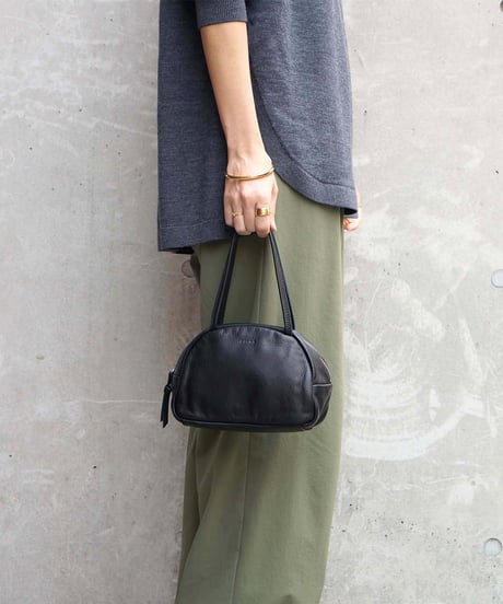 FOLNA RD ソフトレザーボストンバッグ SS-SIZE / No.083302-E / BLACK
