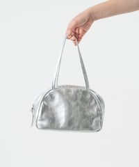 【予約販売・7月上旬～中旬頃 発送予定】FOLNA RD ホイルレザーボストンバッグ S-SIZE / No.083338 / SILVER