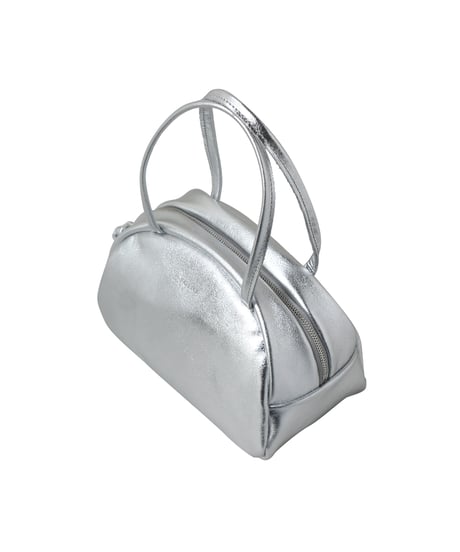 FOLNA RD ホイルレザーボストンバッグ SS-SIZE / No.083337 / SILVER
