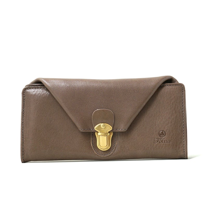 ◎大人の渋さ漂う.二つ折り.オイルヌメシャグポーチ◎ ヌメオイルシュリンク 差し込み金具 長財布・4 COLORS / Folna