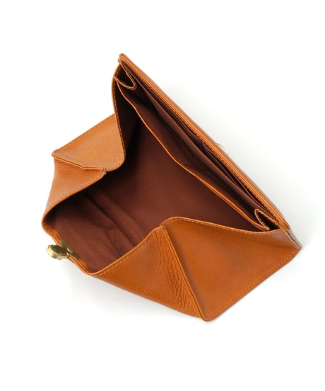 Folna ヌメオイルシュリンクレザー 差し込み金具 長財布 / No.2993649-B / 4色展開