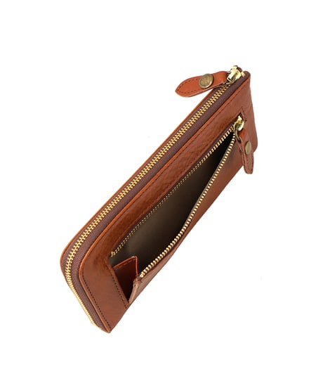 Folna ヌメオイルシュリンクレザー スマートLファスナー長財布 / No.2993836 / 5色展開