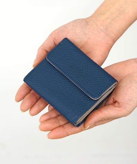 Folna シュリンクレザー がま口三つ折り財布 / No.2993764 / 4色展開