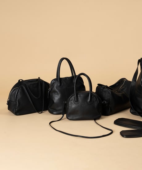 FOLNA RD ソフトレザーボストンバッグ S-SIZE / No.083257-E / BLACK