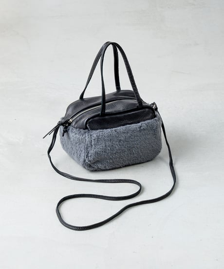 FOLNA RD ラビット調ファー 2WAYボストンバッグ / No.K904076 / 2色展開
