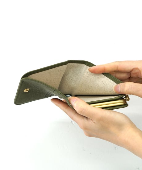 Folna ソフトゴートレザー がま口二つ折り財布 / No.2993845 / 4色展開