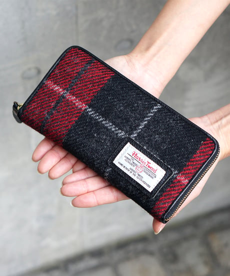 Folna ハリスツイード(HARRIS TWEED) ラウンドファスナー長財布 / No.2993661-2993679 / 5色展開