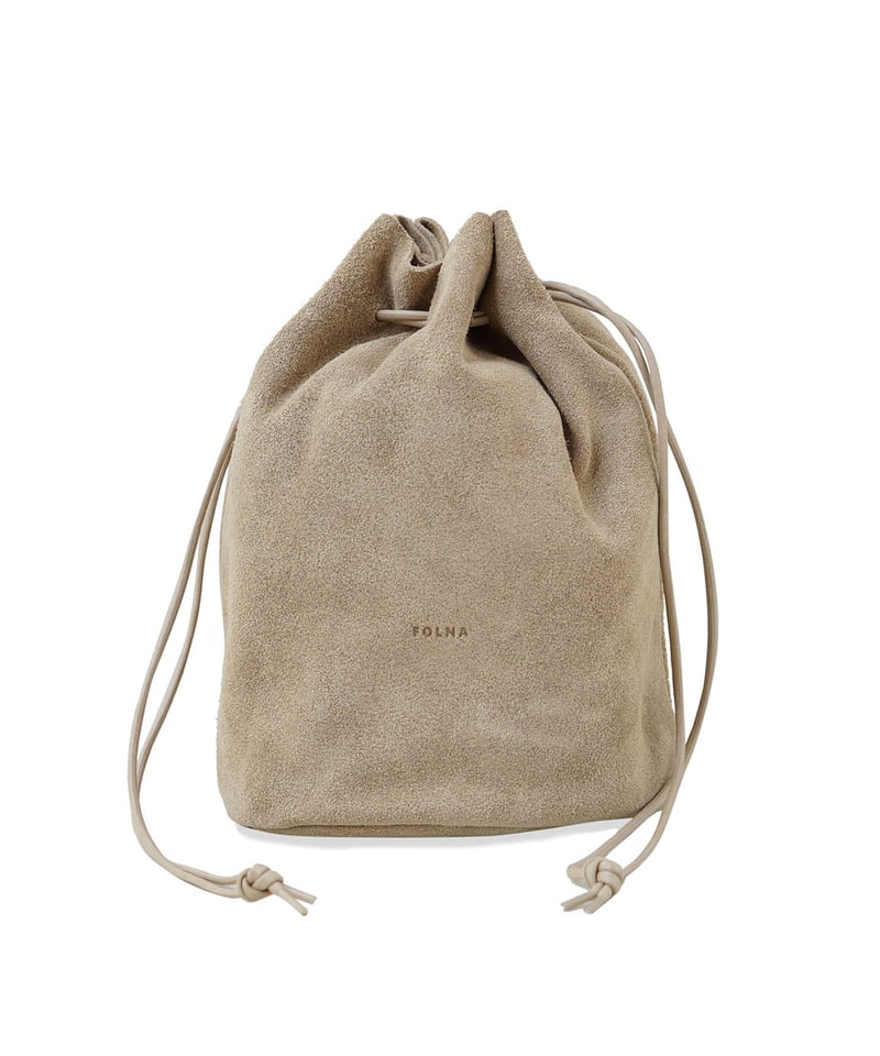 FOLNA RD ベロアレザー巾着ショルダー / No.224882 / 5色展開 | FOL