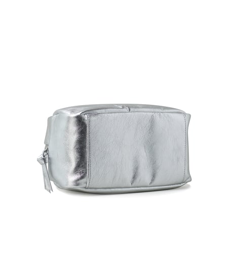 FOLNA RD ホイルレザーボストンバッグ S-SIZE / No.083338 / SILVER