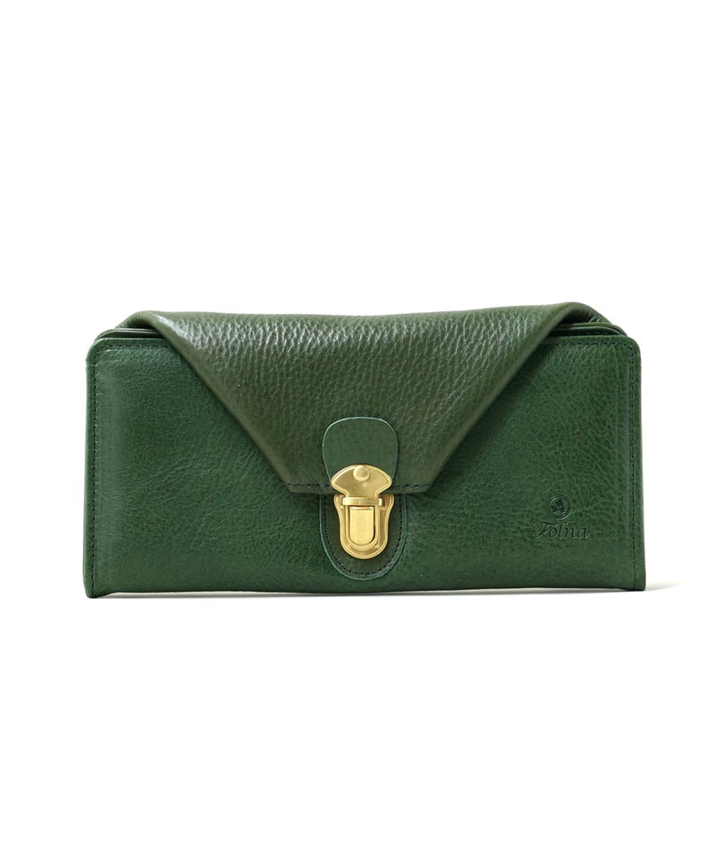 Folna ヌメオイルシュリンクレザー 差し込み金具 長財布 / No.2993649