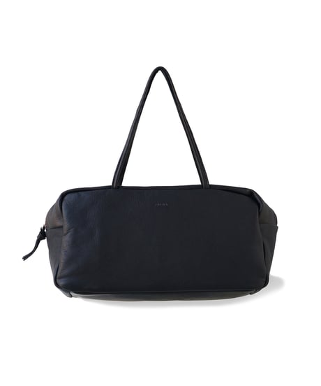 FOLNA RD ソフトレザースクエアボストンバッグ / No.083306-E / BLACK