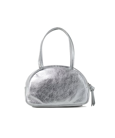 FOLNA RD ホイルレザーボストンバッグ SS-SIZE / No.083337 / SILVER