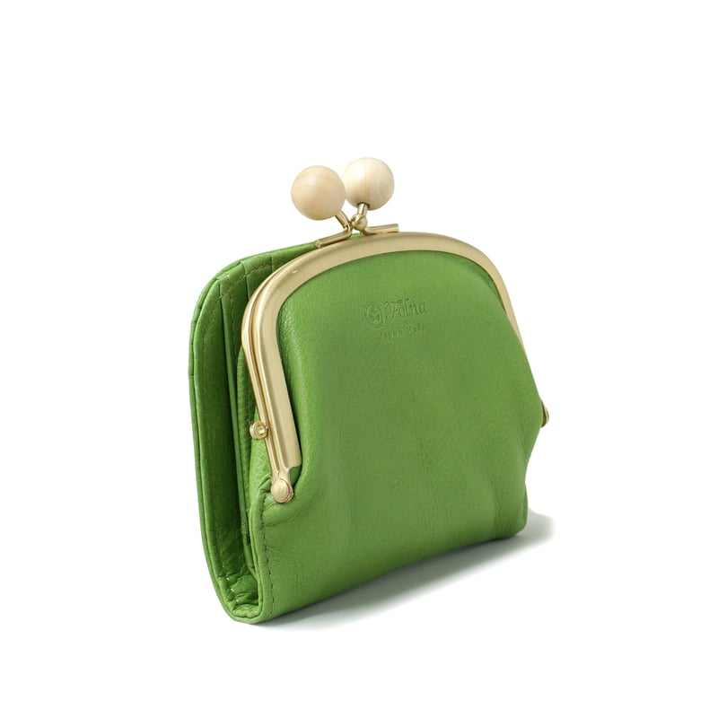 ウッドボールがま口 二つ折り財布・5 COLORS / Folna 2993759-C