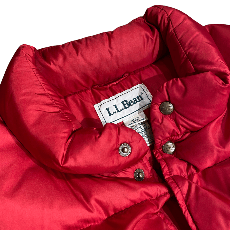 L.L.Bean 80’s vintage down best RED