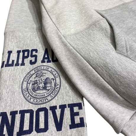 College Logo Hooded Sweatshirt　Gray Medium①