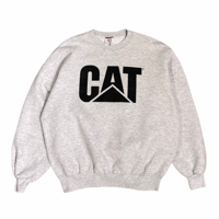 00's　JERZEES / “CAT (Caterpillar Inc.)”　Crew neck Sweatshirt