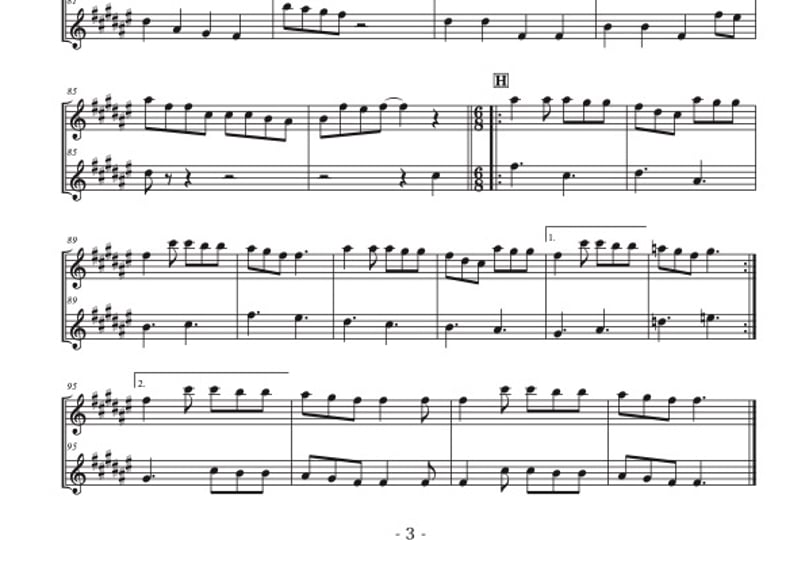 ケセラセラ」フルート二重奏[MM4] | DuoDuo【二重奏楽譜専門店】