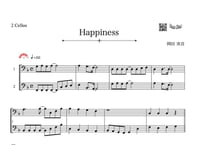 ♫楽譜「Happiness」チェロ二重奏［MM4］