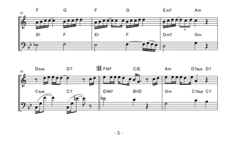 🎺楽譜「ディズニーメドレー」トランペット＆トロンボーン二重奏